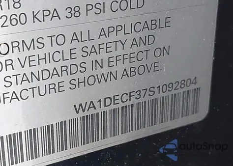 2025 Audi Q3 Premium 45 Tfsi S Line Quattro Tiptronic from USA, damaged, VIN WA1DECF37S1092804